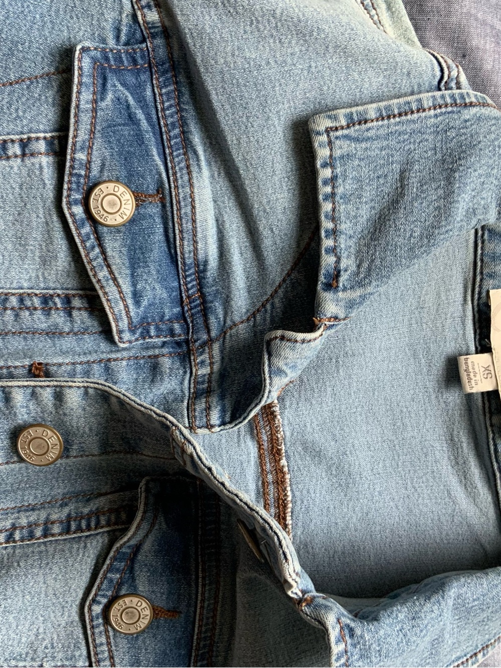 C Est. 1946 Denim Short Sleeve Jacket - Picture 6 of 6